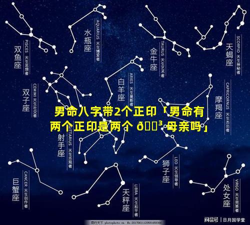 男命八字带2个正印「男命有两个正印是两个 🐳 母亲吗」